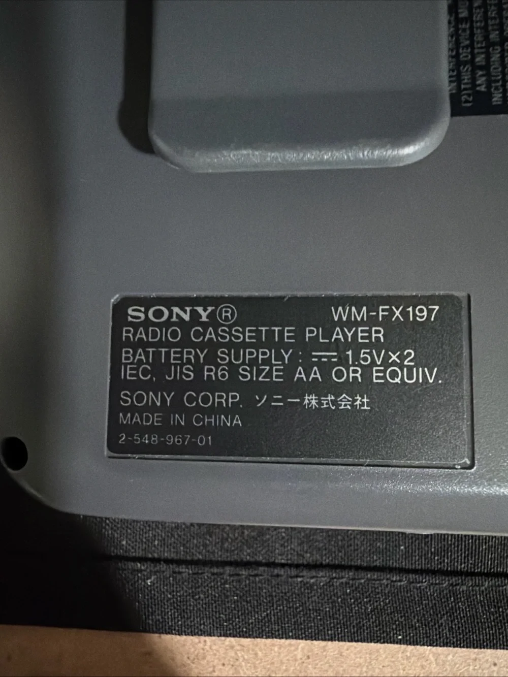 Sony Walkman WM-FX197 Cassette Player & AM/FM Radio Works Great. Tested